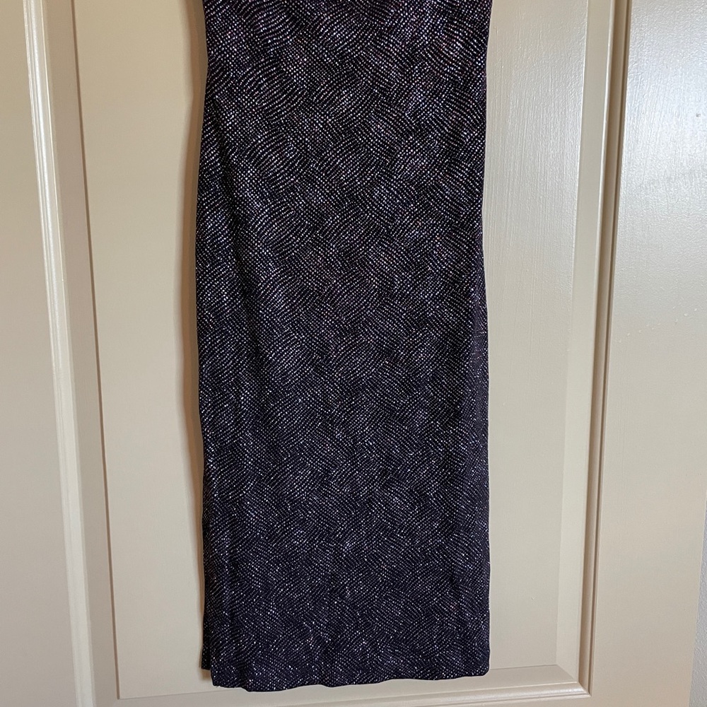 Charlotte Russe Black Sparkle Bodycon Dress small